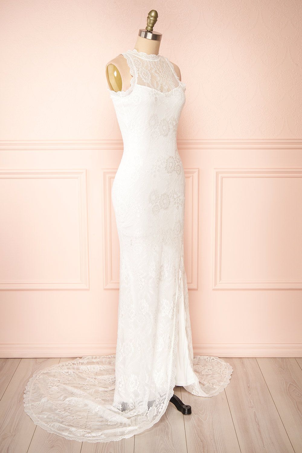 Patsy | White Lace Wedding Dress w/ Open-Back sold by Boutique 1861 product image thumbnail 5