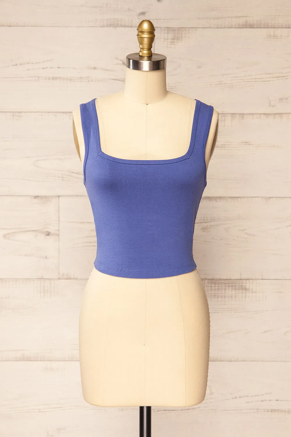 Brutus Purple | Square Neck Cropped Cami sold by Boutique 1861