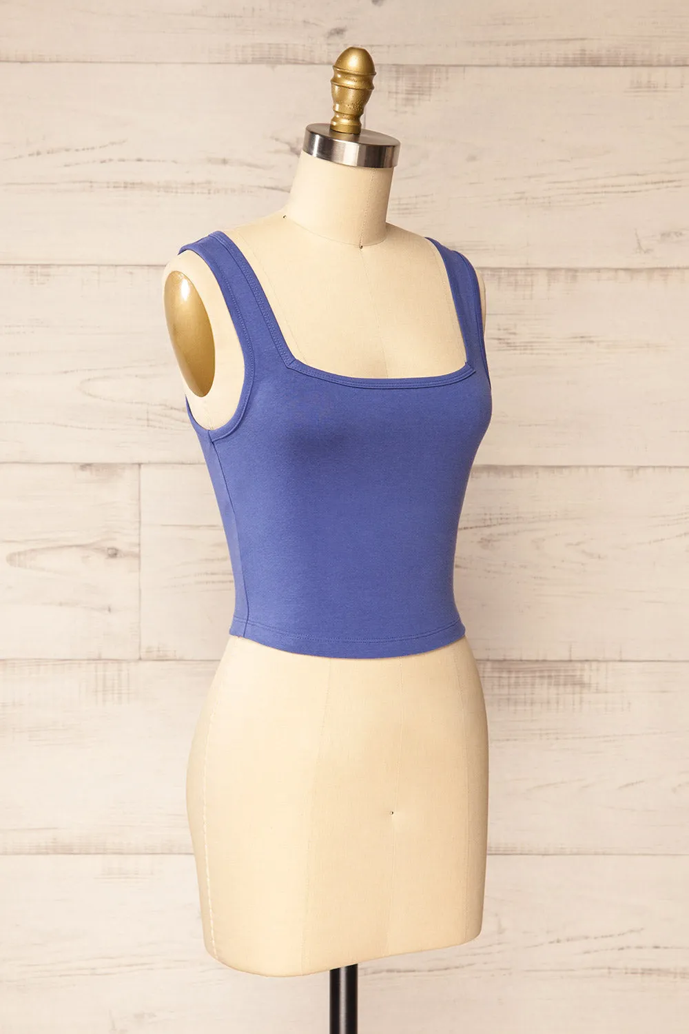 Brutus Purple | Square Neck Cropped Cami sold by Boutique 1861 product image thumbnail 3