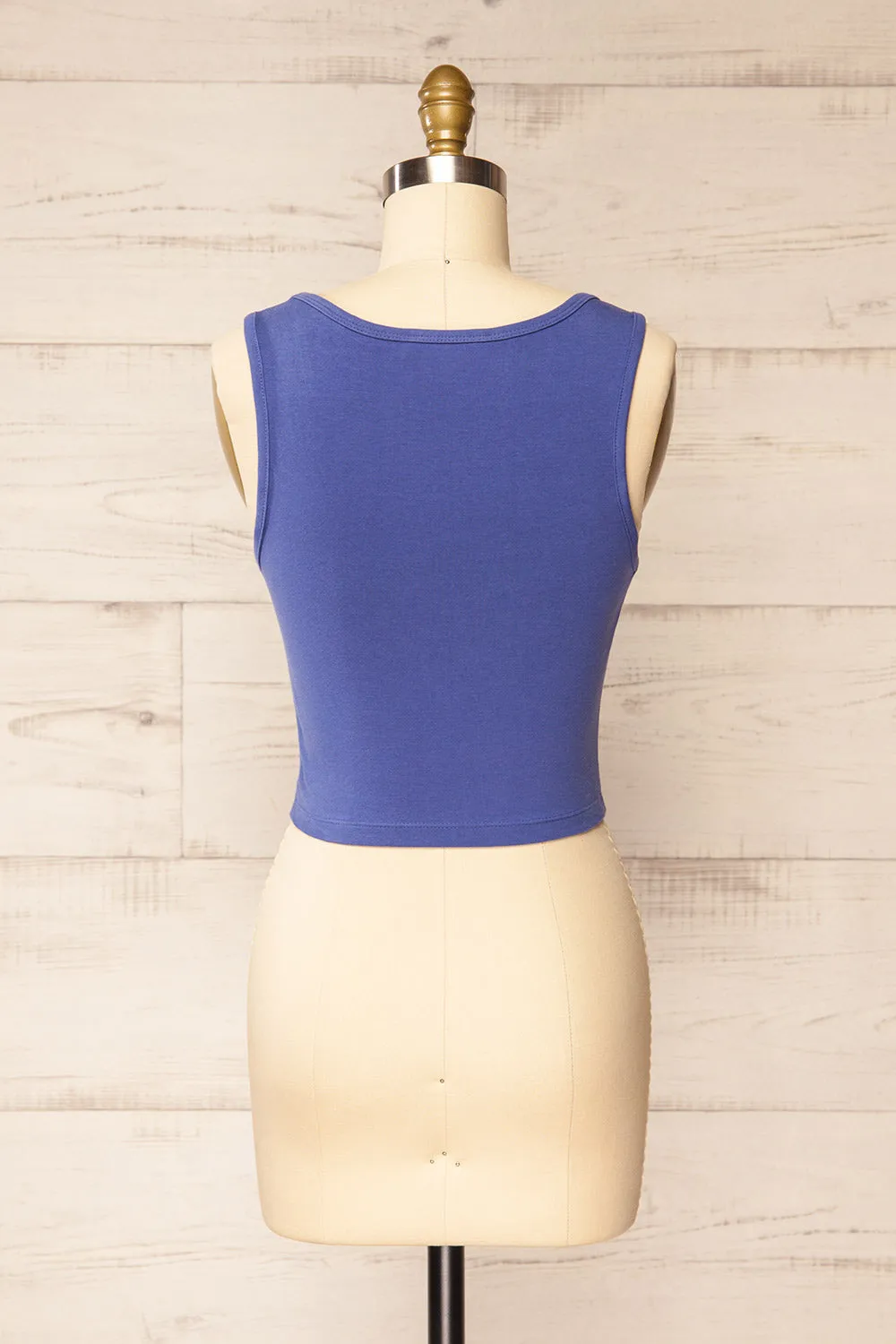 Brutus Purple | Square Neck Cropped Cami sold by Boutique 1861 product image thumbnail 5