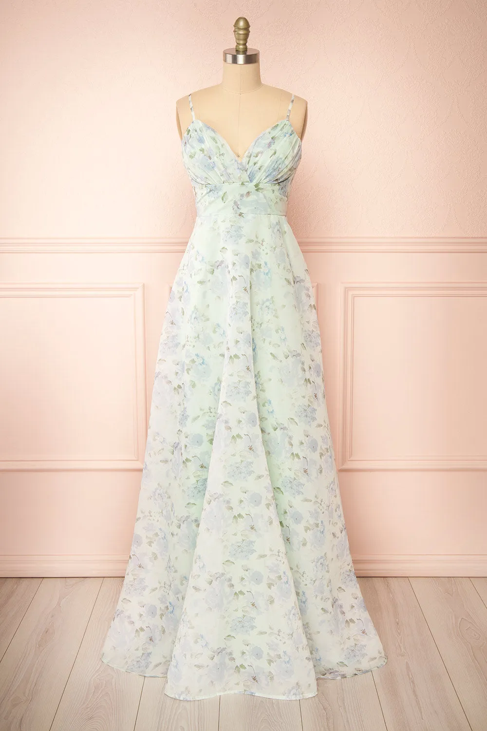 Taeyeon Mint | Floral Maxi Dress sold by Boutique 1861