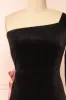 Maelise | Black Velvet Maxi Dress w/ One Sleeve sold by Boutique 1861