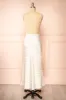 Ewilan | Long Ivory Satin Floral Skirt sold by Boutique 1861