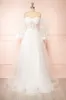 Seyori | Ivory Floral Maxi Gown w/ Detachable Sleeves sold by Boutique 1861