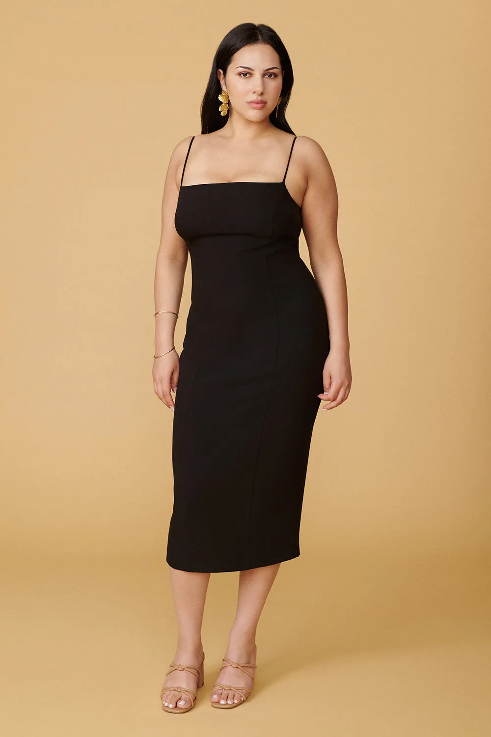 Kavala Black | Fitted Midi Dress sold by Boutique 1861 product image thumbnail 2