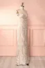 Mouna Pure | Beige Embroidered Gown sold by Boutique 1861