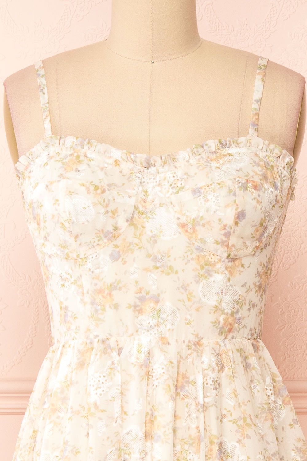 Azin | Bustier Floral Midi Dress sold by Boutique 1861 product image thumbnail 4