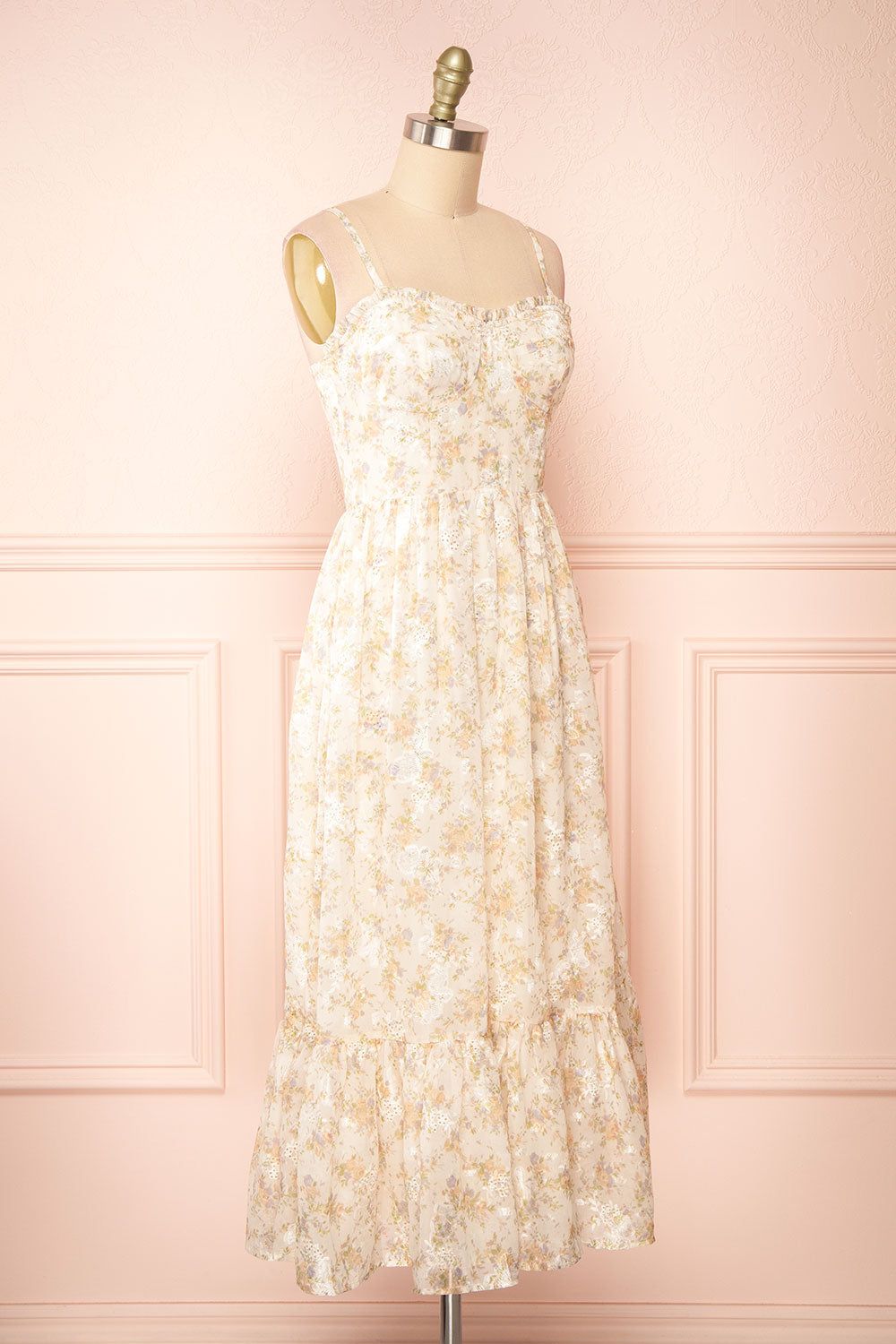 Azin | Bustier Floral Midi Dress sold by Boutique 1861 product image thumbnail 5