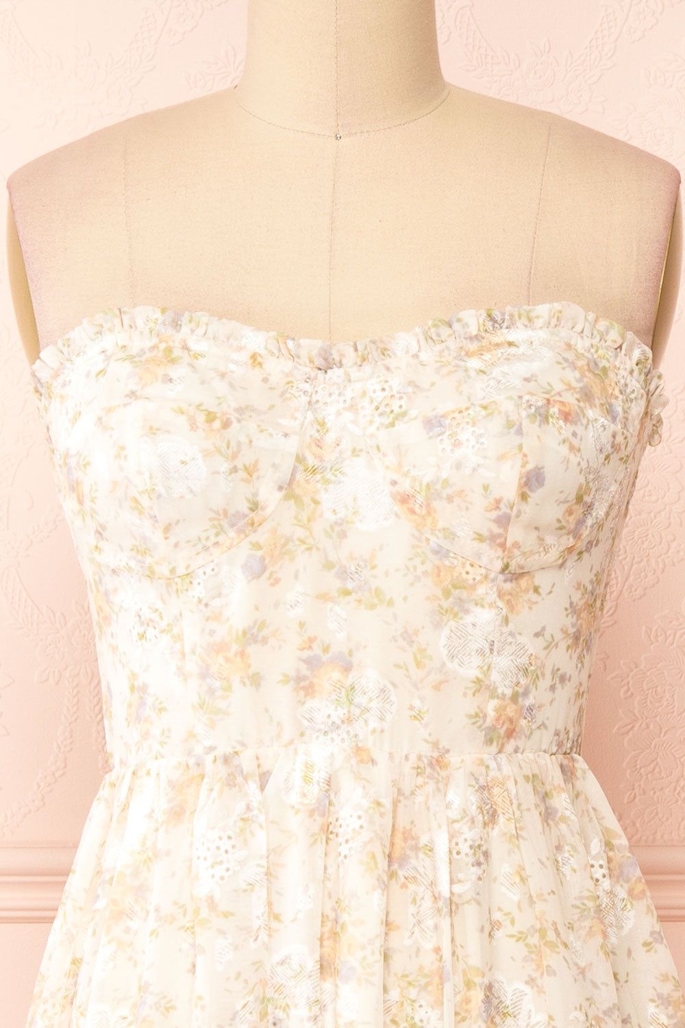 Azin | Bustier Floral Midi Dress sold by Boutique 1861 product image thumbnail 3