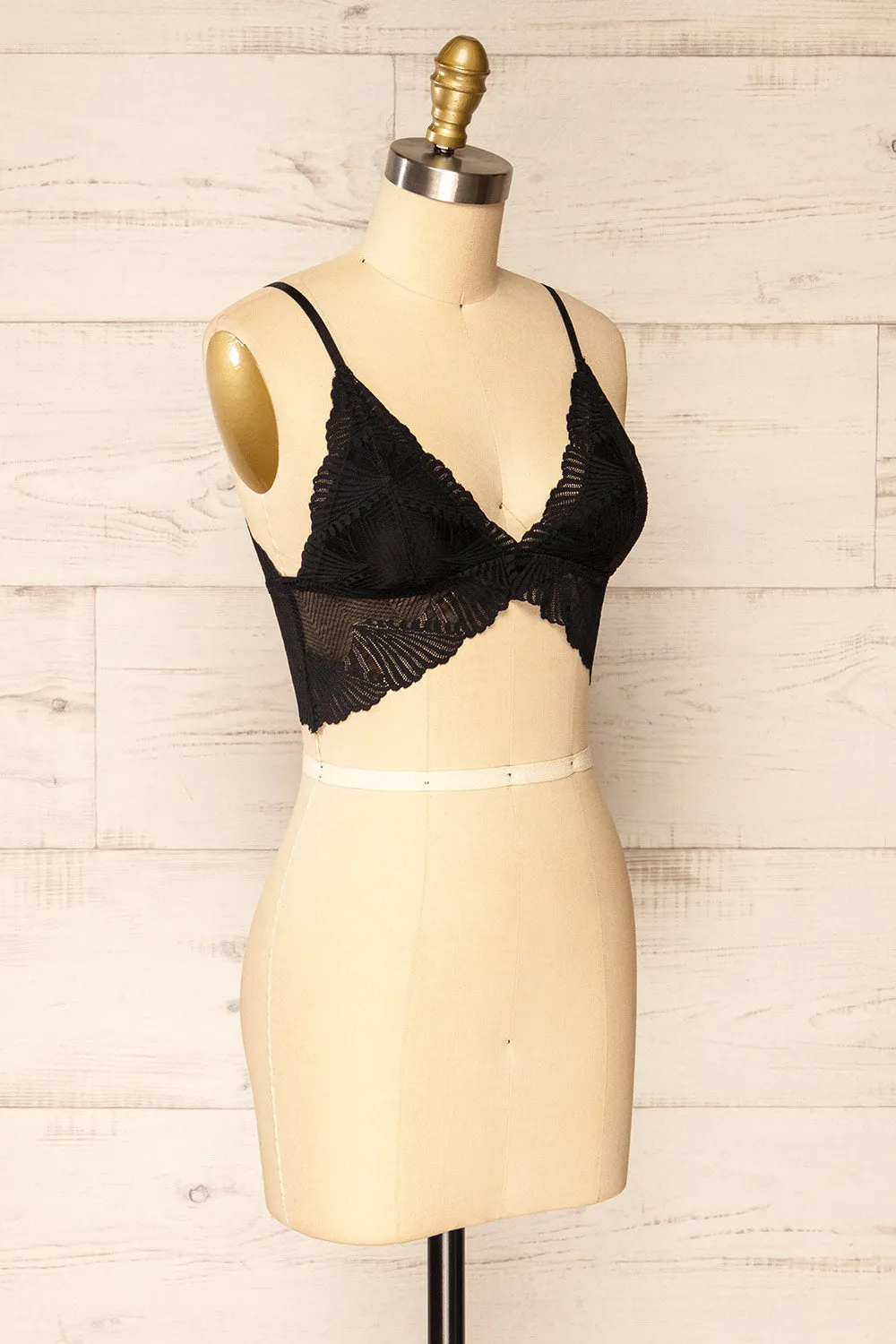 Butterflies Black | Lace Bralette sold by Boutique 1861 product image thumbnail 3