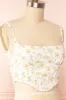 Cissiae Ivory | Floral Cropped Tank Top sold by Boutique 1861
