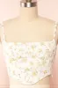 Cissiae Ivory | Floral Cropped Tank Top sold by Boutique 1861