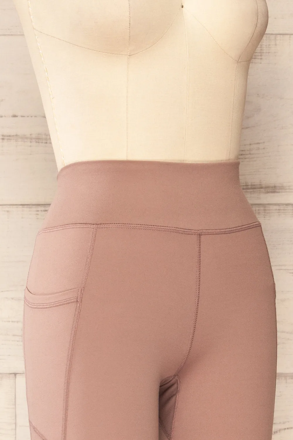 Valmiera | Mauve Athletic Leggings sold by Boutique 1861 product image thumbnail 4