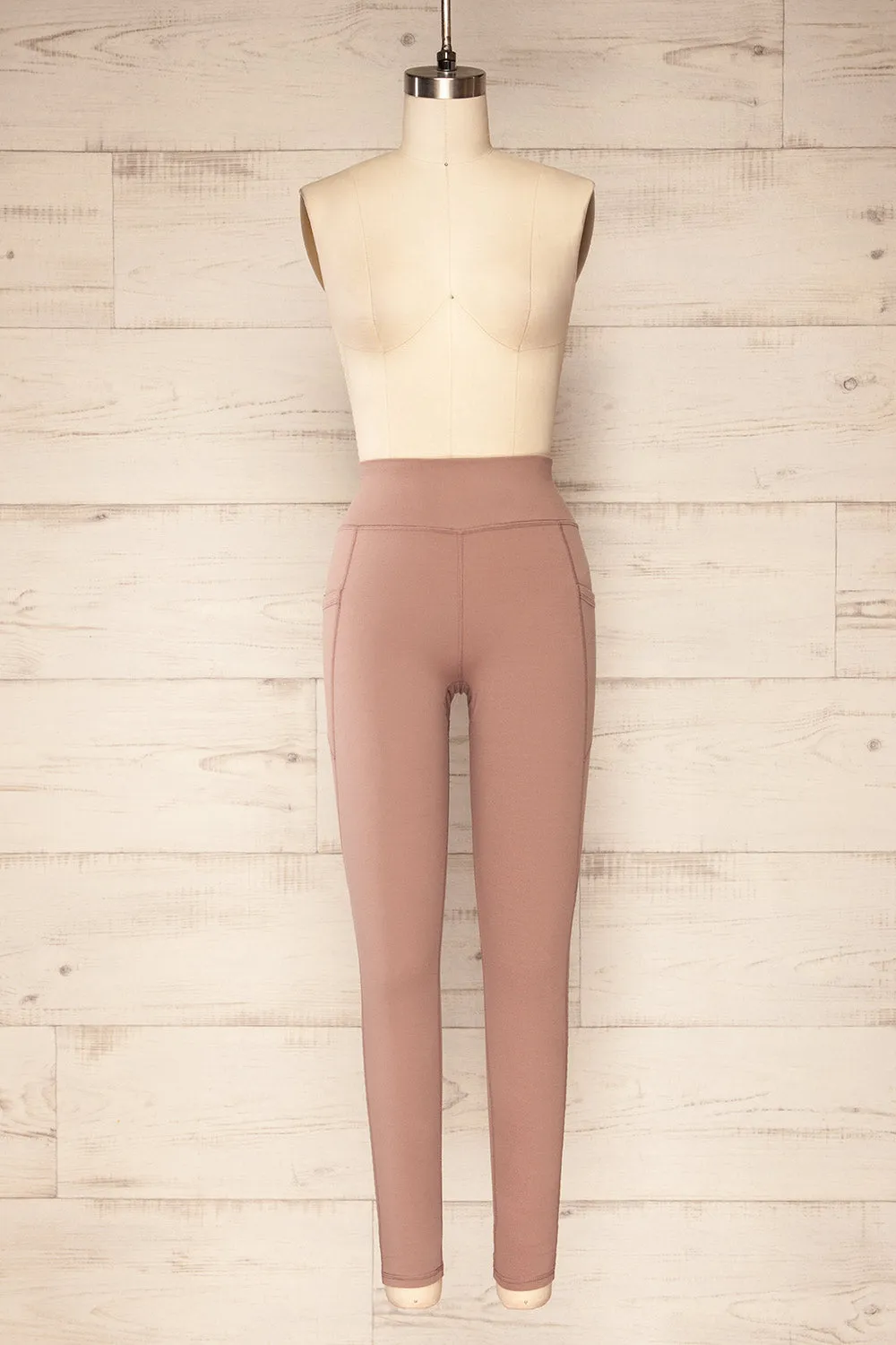 Valmiera | Mauve Athletic Leggings sold by Boutique 1861