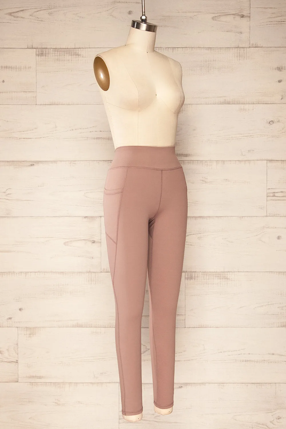 Valmiera | Mauve Athletic Leggings sold by Boutique 1861 product image thumbnail 3