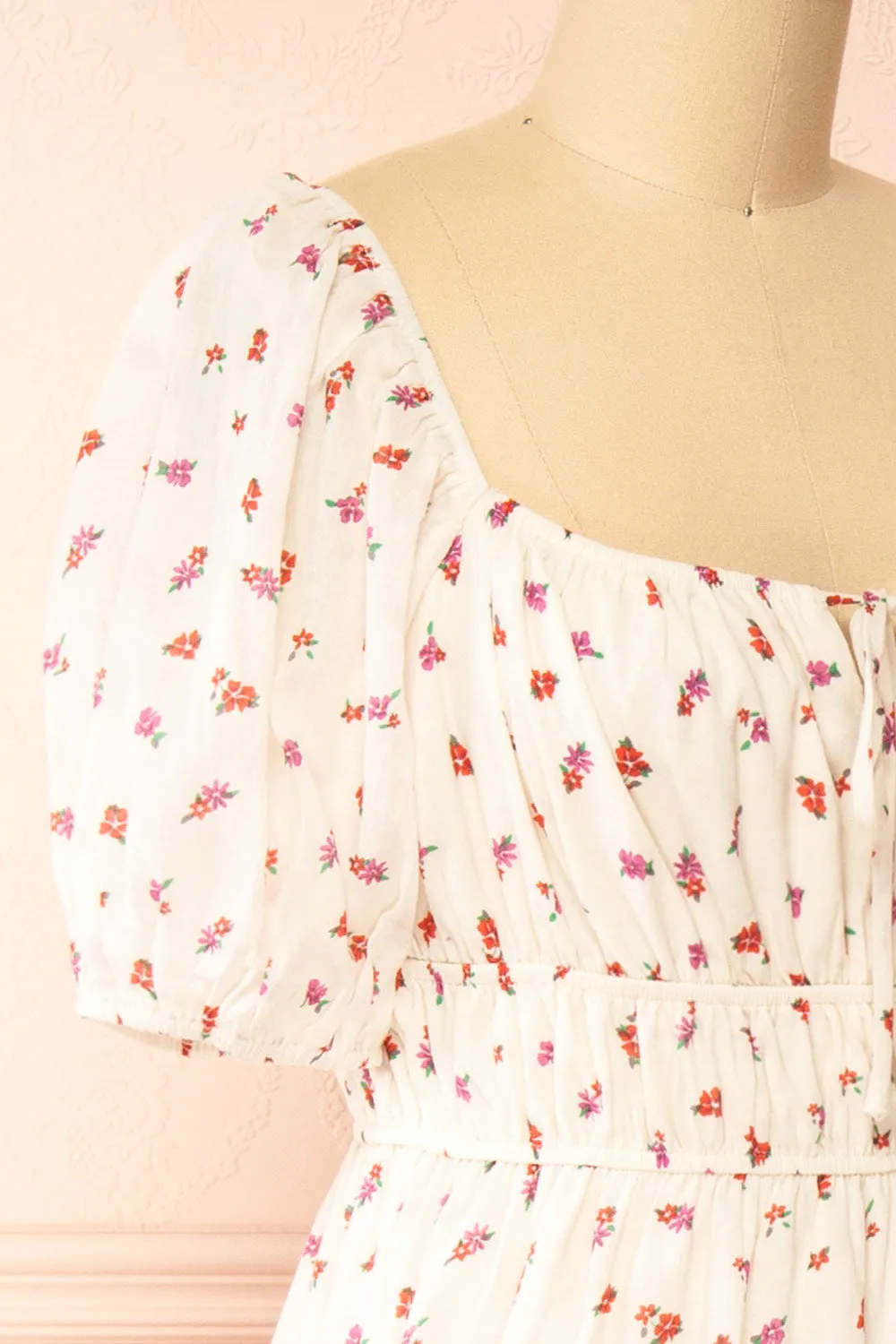 Soraya Ivory | Maxi Dress w/ Floral Pattern sold by Boutique 1861 product image thumbnail 4