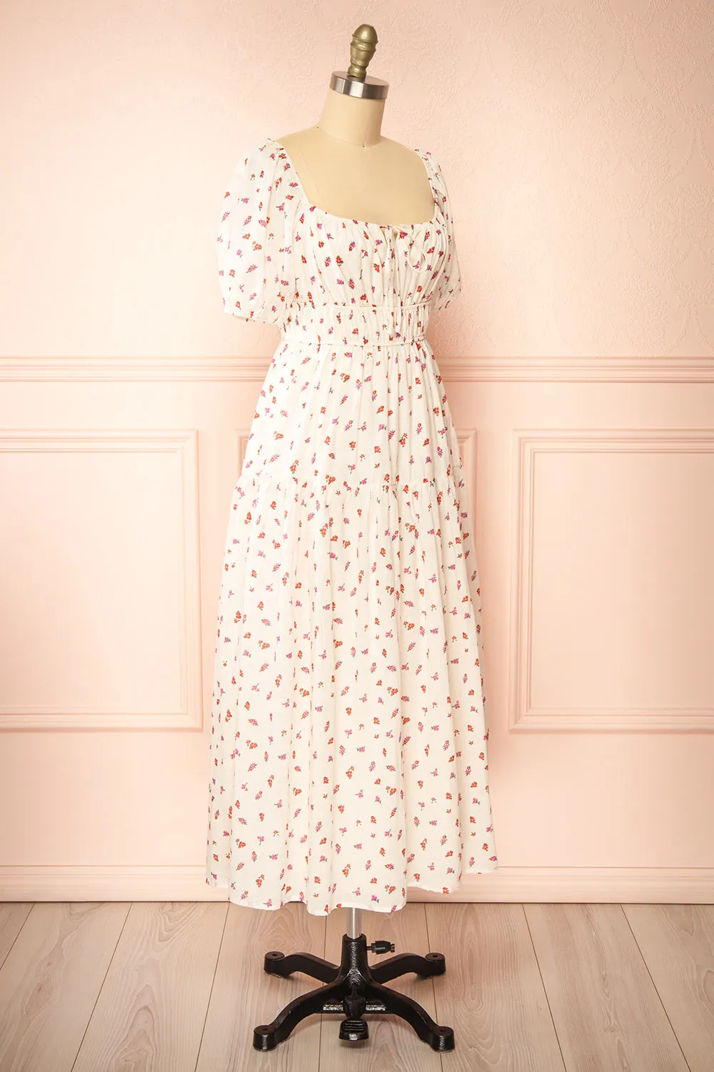 Soraya Ivory | Maxi Dress w/ Floral Pattern sold by Boutique 1861 product image thumbnail 3