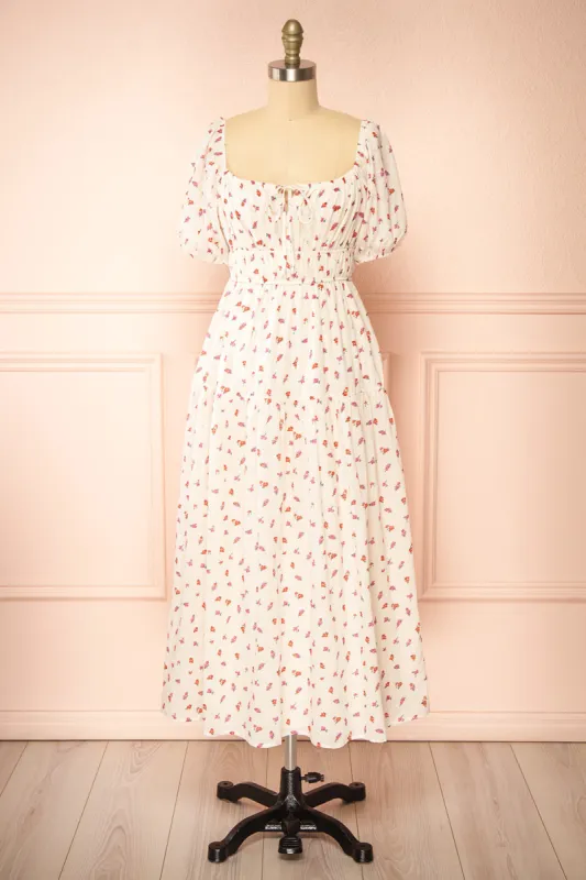 Soraya Ivory | Maxi Dress w/ Floral Pattern sold by Boutique 1861