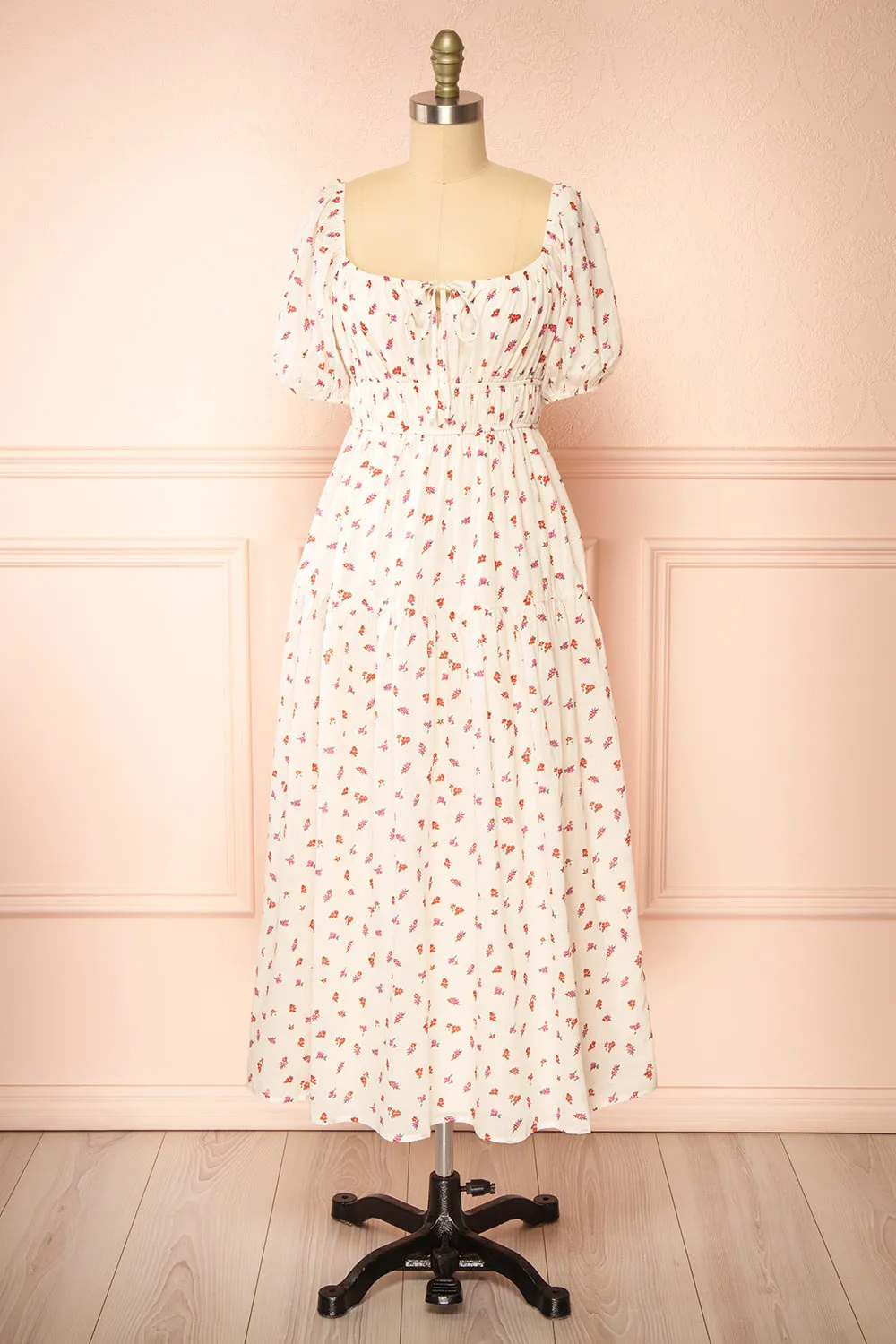 Soraya Ivory | Maxi Dress w/ Floral Pattern sold by Boutique 1861