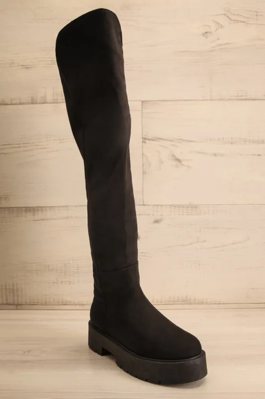 Rockstar Black | Knee-High Boots sold by Boutique 1861