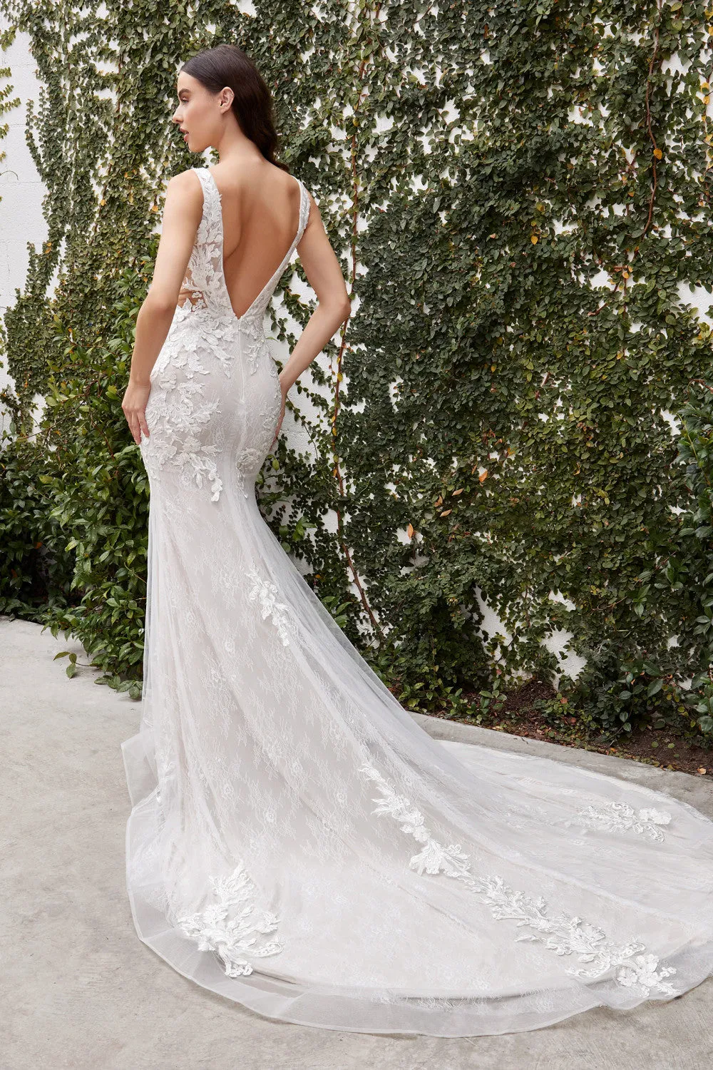 Felicia | Floral Lace Maxi Wedding Gown sold by Boutique 1861 product image thumbnail 3
