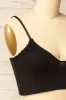 Lustleigh Black | Cropped Ruched Camisole sold by Boutique 1861