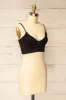 Lustleigh Black | Cropped Ruched Camisole sold by Boutique 1861