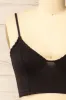Lustleigh Black | Cropped Ruched Camisole sold by Boutique 1861
