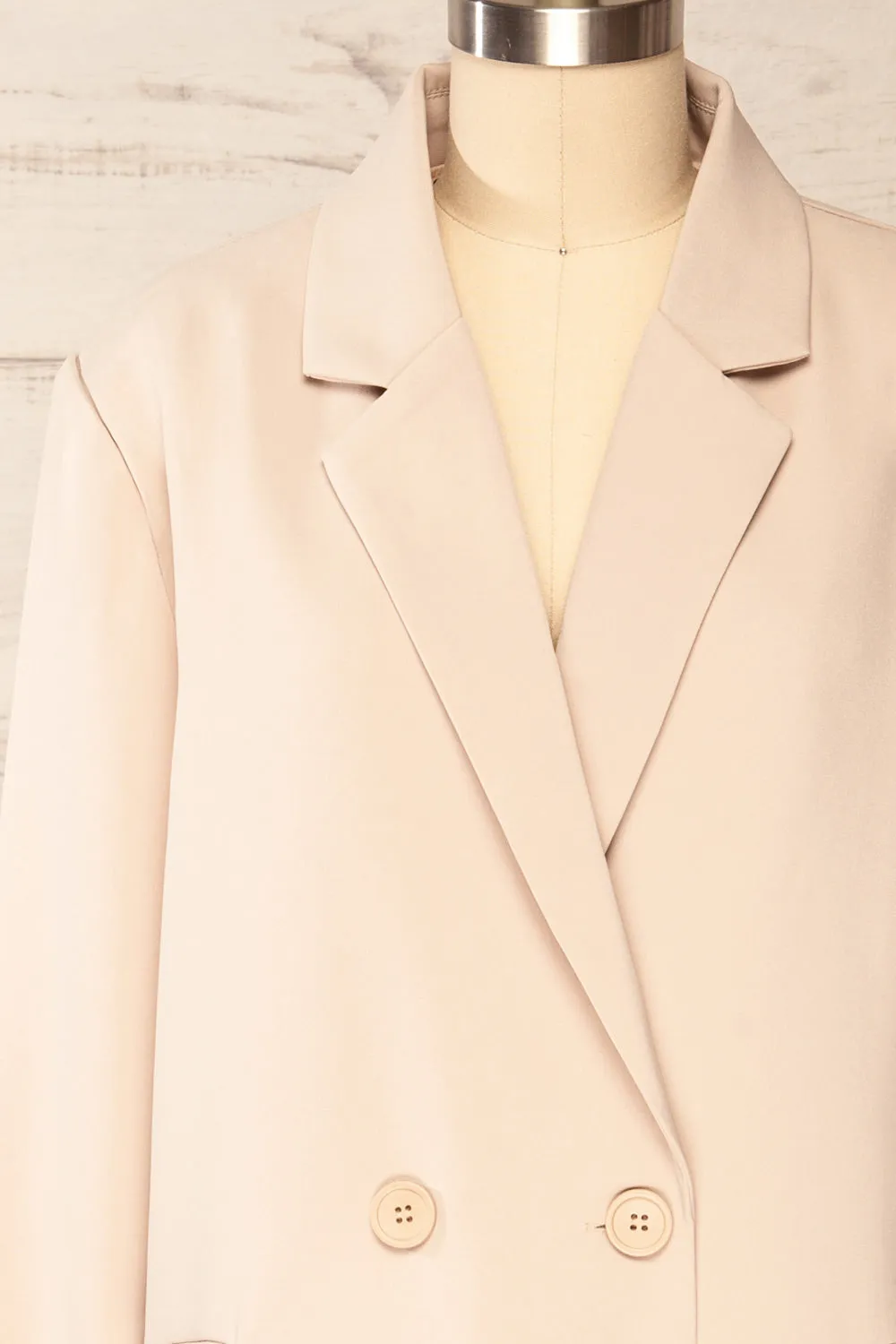 Marousi Beige | Oversized Blazer sold by Boutique 1861 product image thumbnail 3