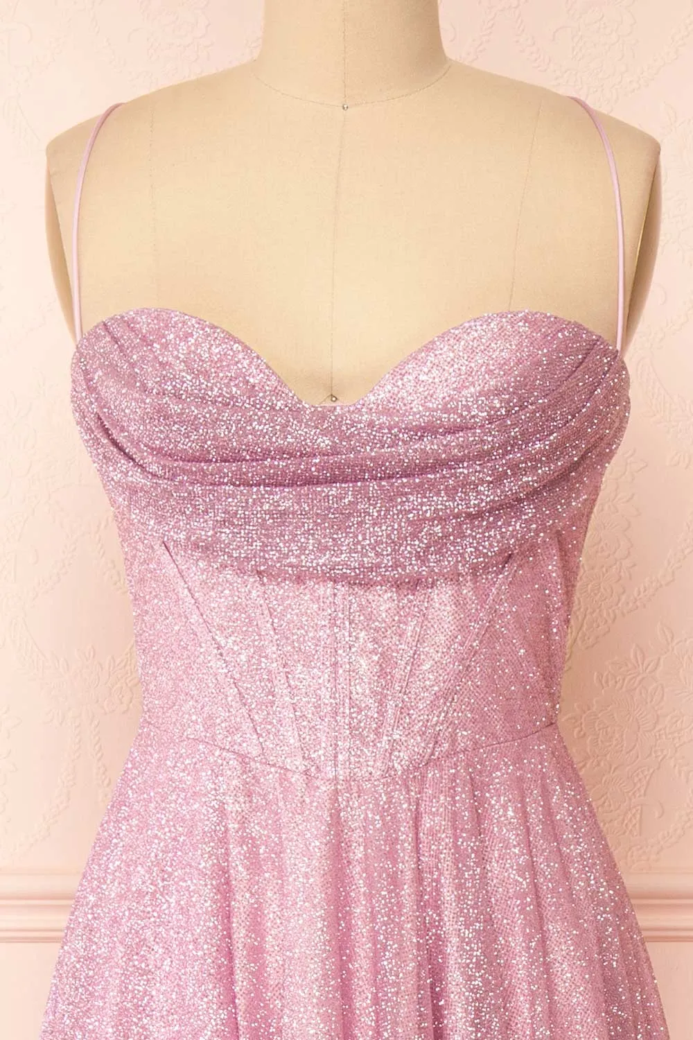 Lexy Pink | Sparkly Cowl Neck Maxi Dress sold by Boutique 1861 product image thumbnail 5