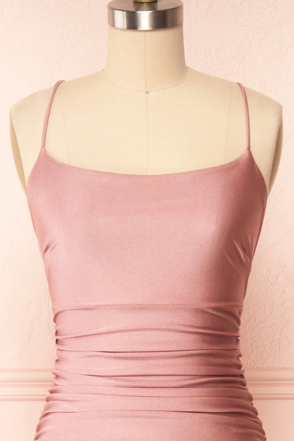 Sonia Blush | Mermaid Maxi Dress with Slit sold by Boutique 1861 product image thumbnail 5