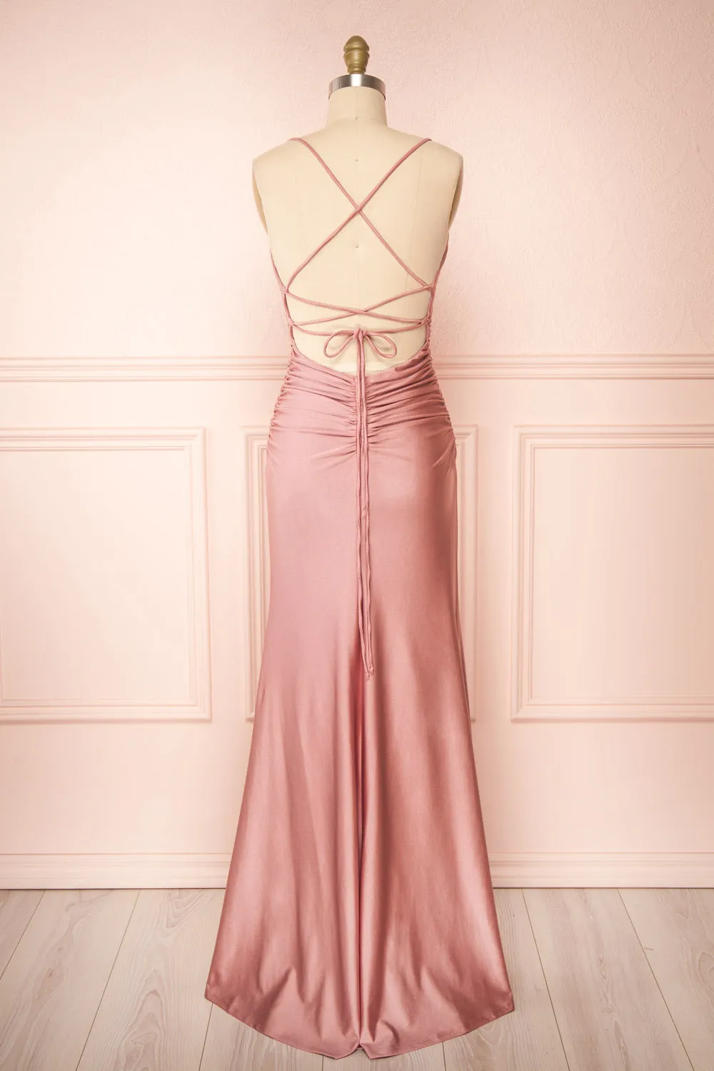 Sonia Blush | Mermaid Maxi Dress with Slit sold by Boutique 1861 product image thumbnail 3