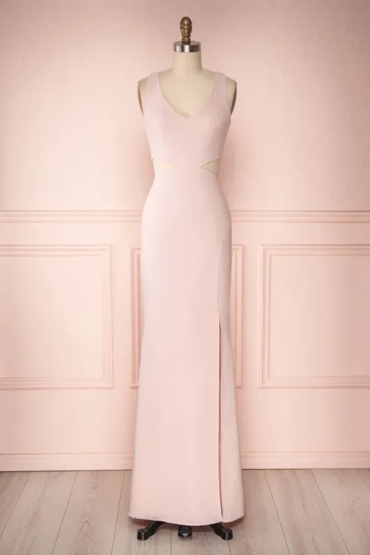 Kiira Blush | Pink Mermaid Gown sold by Boutique 1861