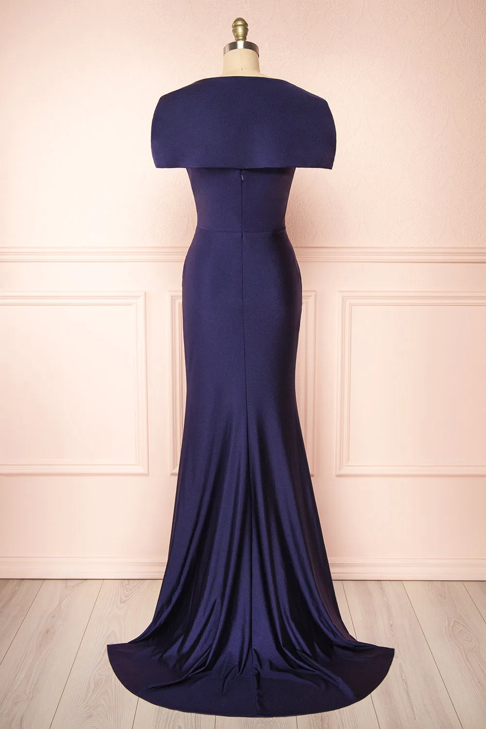 Karelle Navy | Mermaid Maxi Dress w/ Bolero sold by Boutique 1861 product image thumbnail 5