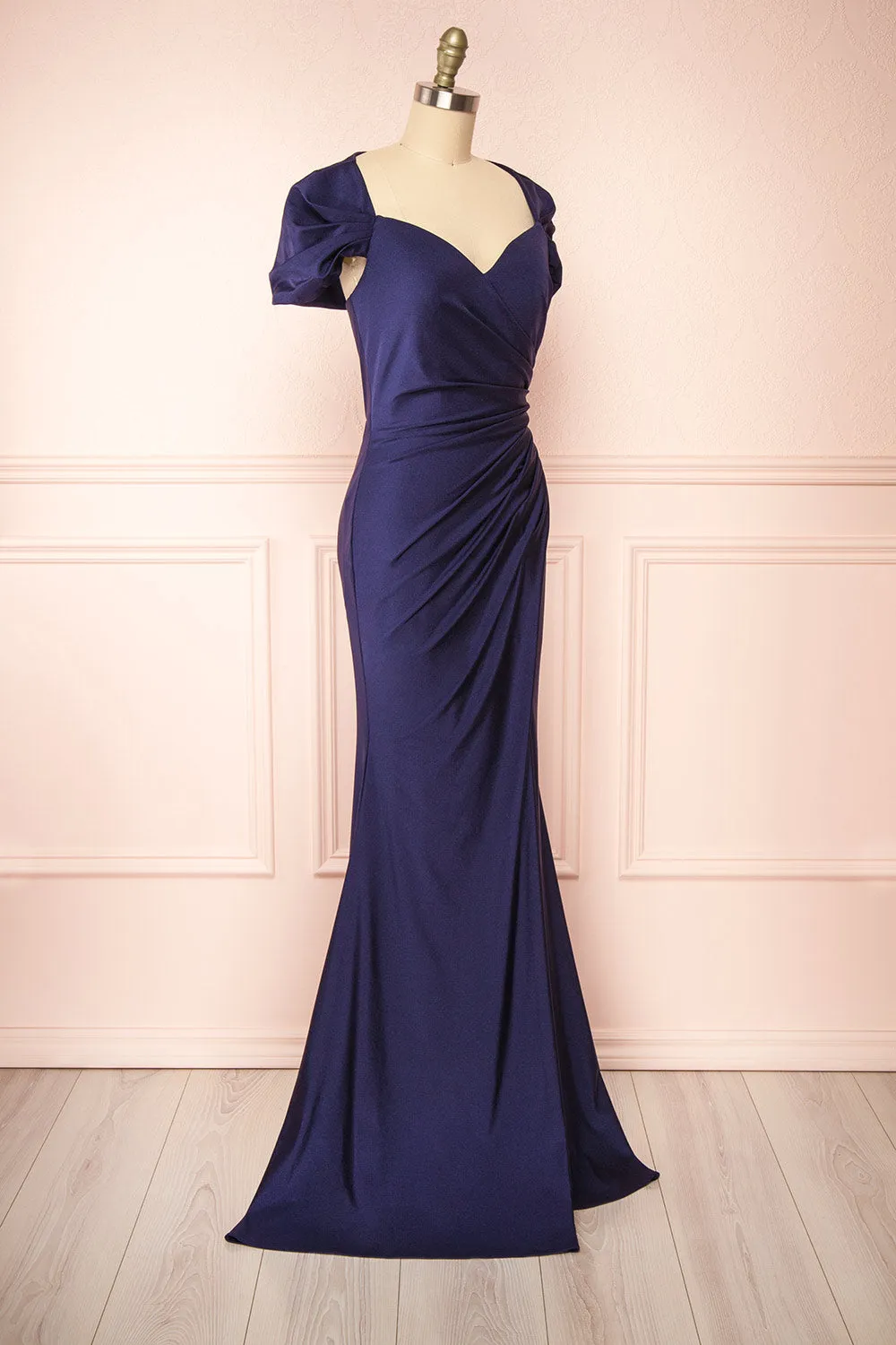 Karelle Navy | Mermaid Maxi Dress w/ Bolero sold by Boutique 1861 product image thumbnail 3
