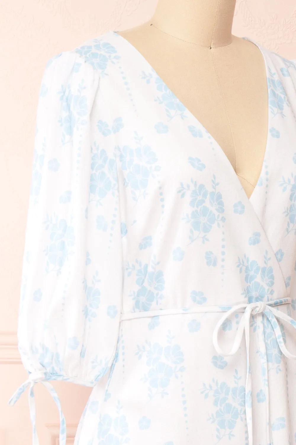 Helike | White Floral Midi Dress sold by Boutique 1861 product image thumbnail 5