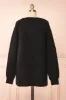 Francoise Black | Knit Open-Front Cardigan sold by Boutique 1861