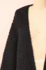 Francoise Black | Knit Open-Front Cardigan sold by Boutique 1861