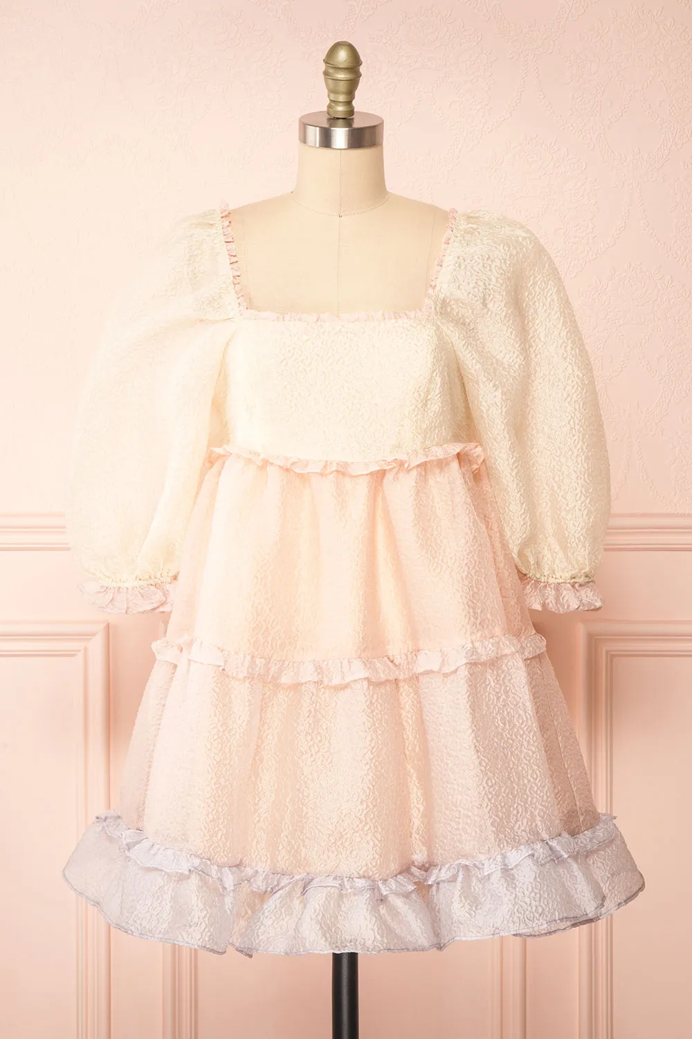 Kemlie | Short Multicolor Layered Dress w/ Ruffles sold by Boutique 1861