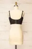 Kuroki Black | Mesh Floral Corset Crop Top sold by Boutique 1861