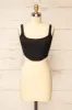 Kuroki Black | Mesh Floral Corset Crop Top sold by Boutique 1861