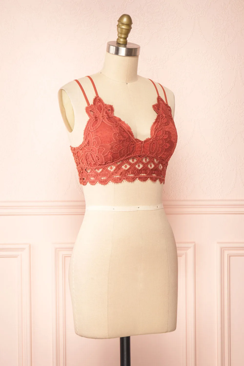 Niken Rust | Lace Bralette sold by Boutique 1861 product image thumbnail 3