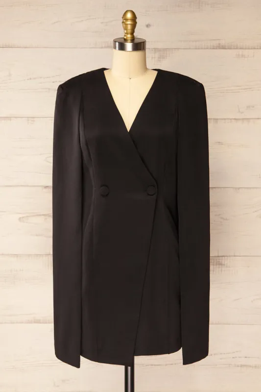 Baumeles Black | Cape Blazer Dress sold by Boutique 1861