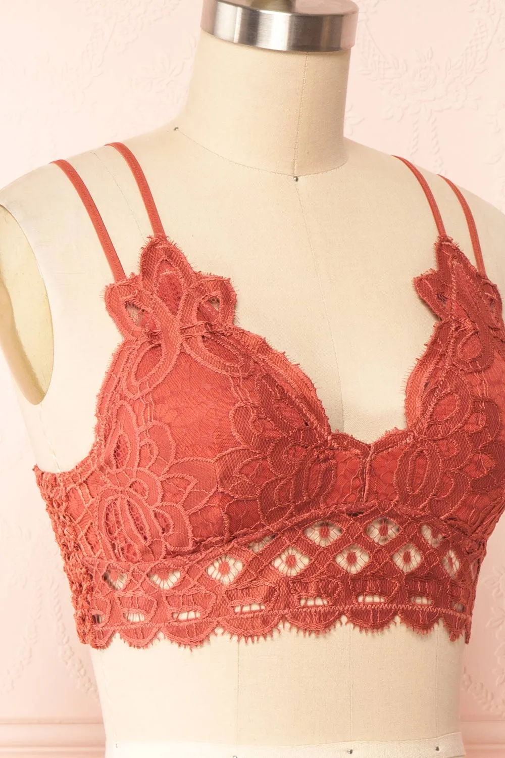 Niken Rust | Lace Bralette sold by Boutique 1861 product image thumbnail 4
