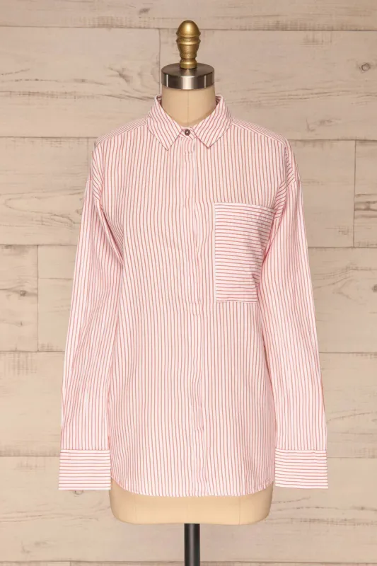 Kouvola Rouge | Red Striped Shirt sold by Boutique 1861