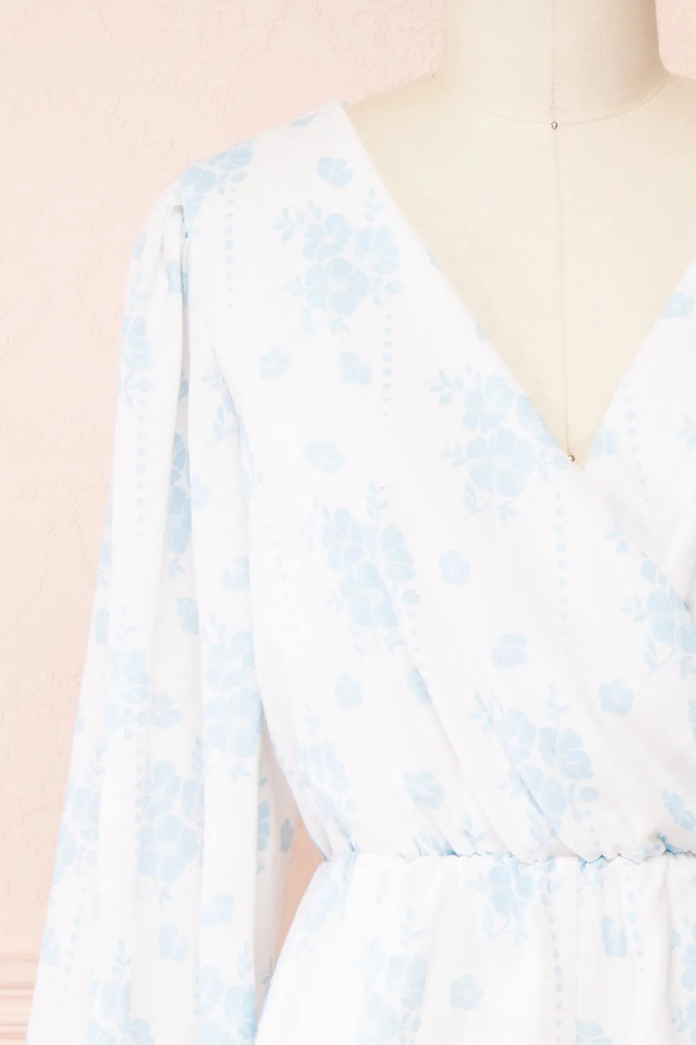 Precious | Short Floral Romper w/ Long Sleeves sold by Boutique 1861 product image thumbnail 2