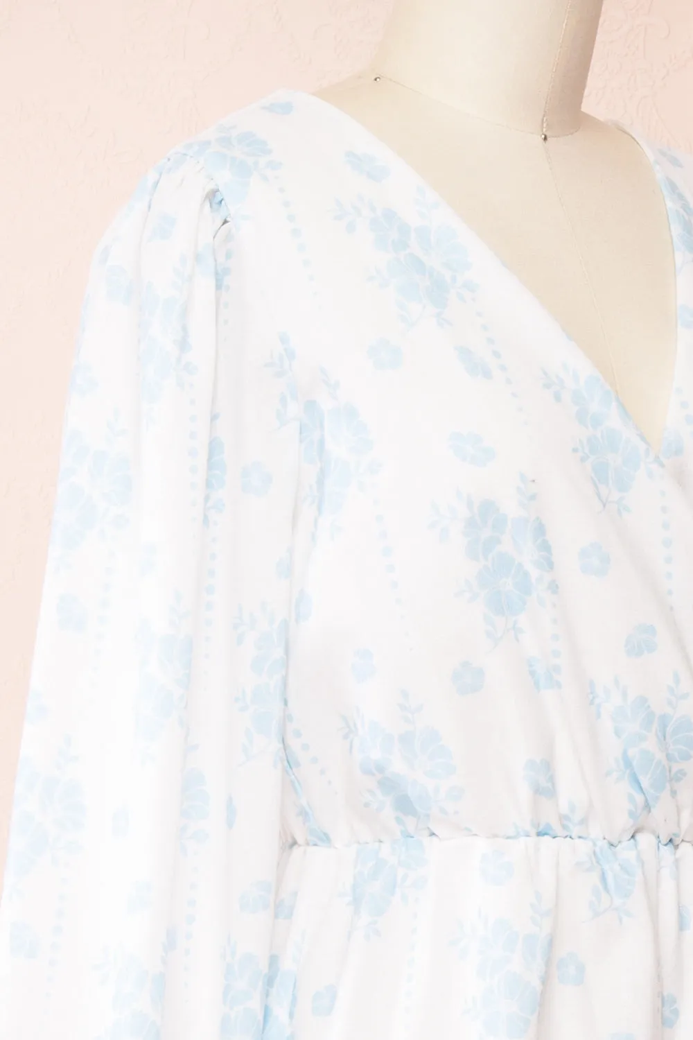 Precious | Short Floral Romper w/ Long Sleeves sold by Boutique 1861 product image thumbnail 4