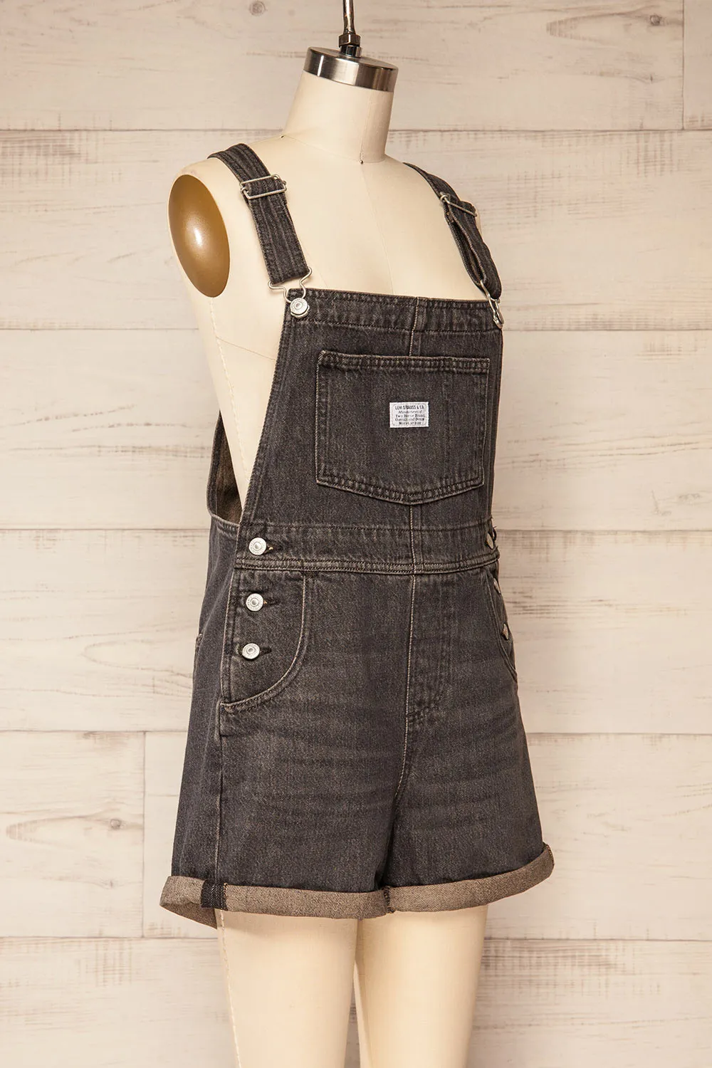 Gramenet Black | Black Shortalls sold by Boutique 1861 product image thumbnail 3