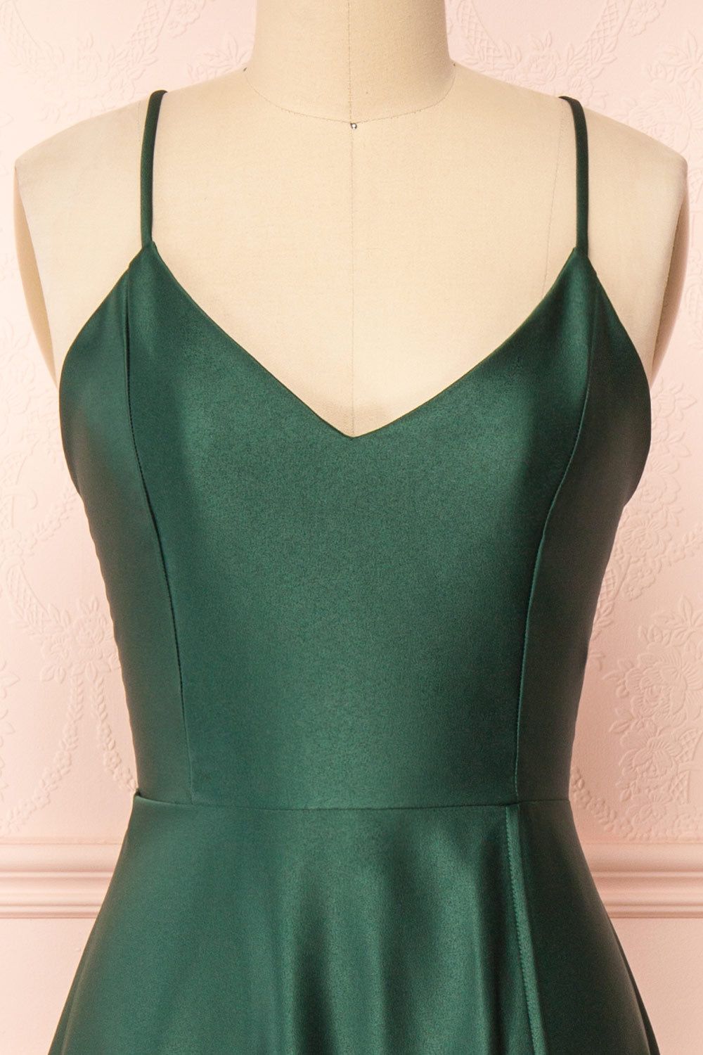 Julia Green | Satin Maxi Dress w/ High Slit sold by Boutique 1861 product image thumbnail 3