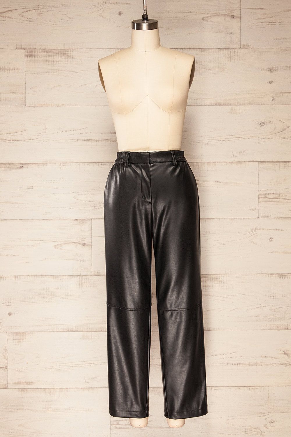 Vlasotince | Faux Leather Straight Leg Pants sold by Boutique 1861